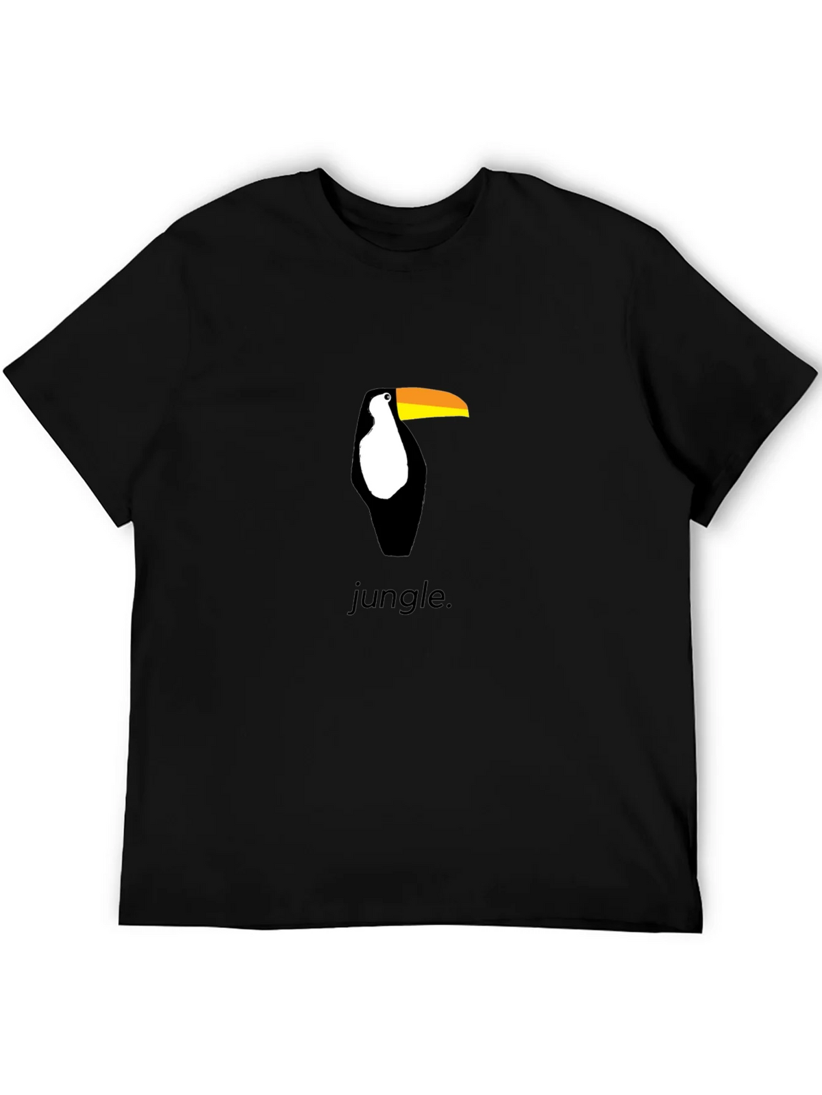 Toucan Jungle Graphic Tee - Black Cotton Shirt product image 5