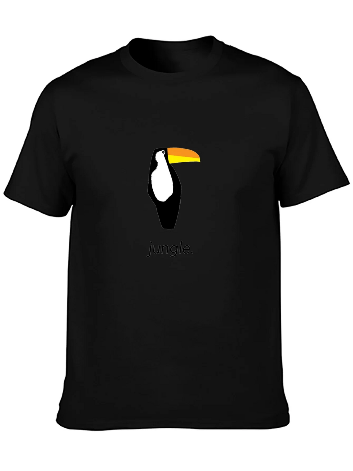 Toucan Jungle Graphic Tee - Black Cotton Shirt product image 3