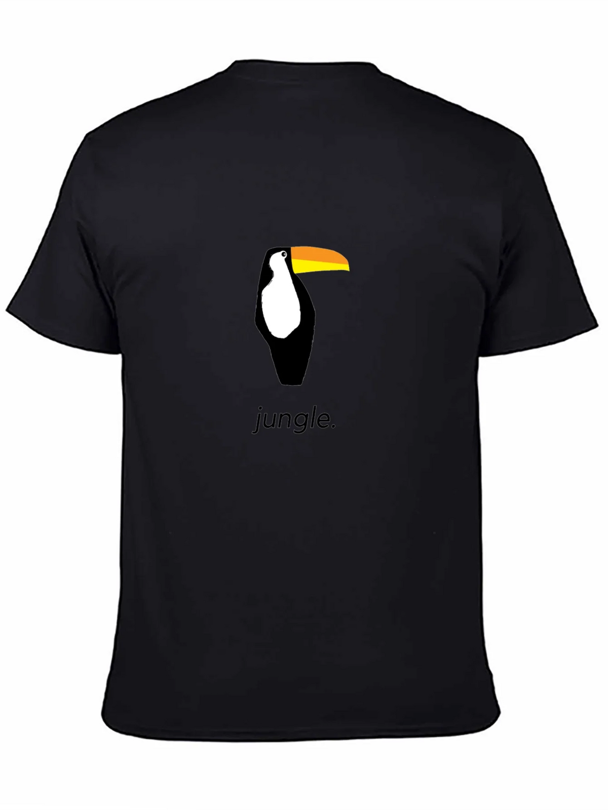 Toucan Jungle Graphic Tee - Black Cotton Shirt product image 4