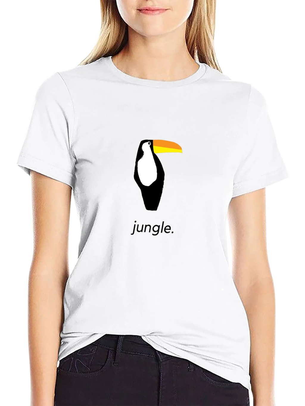 Toucan Jungle Graphic Tee - Black Cotton Shirt product image 8