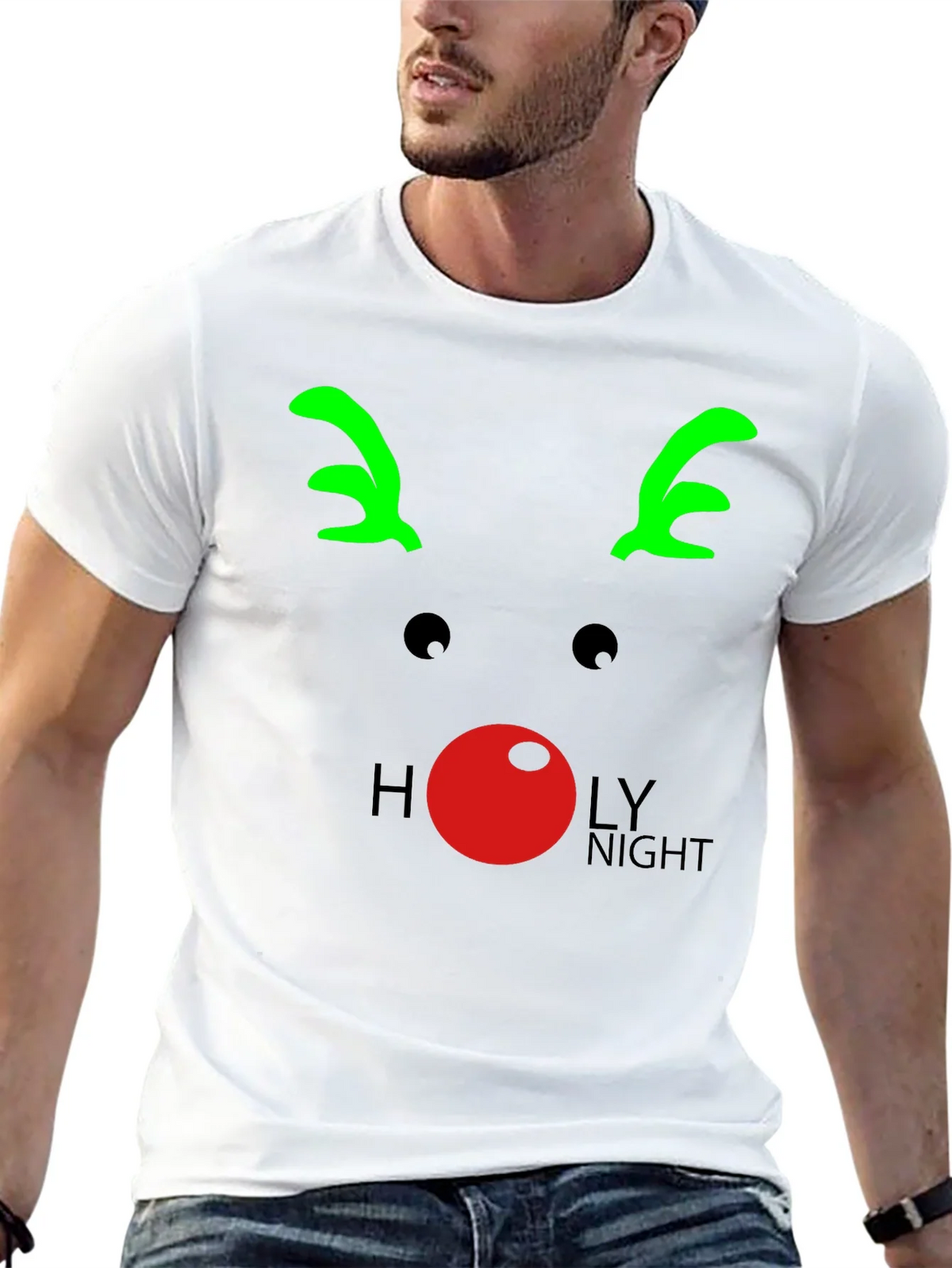 Reindeer Holy Night T-Shirt product image 12