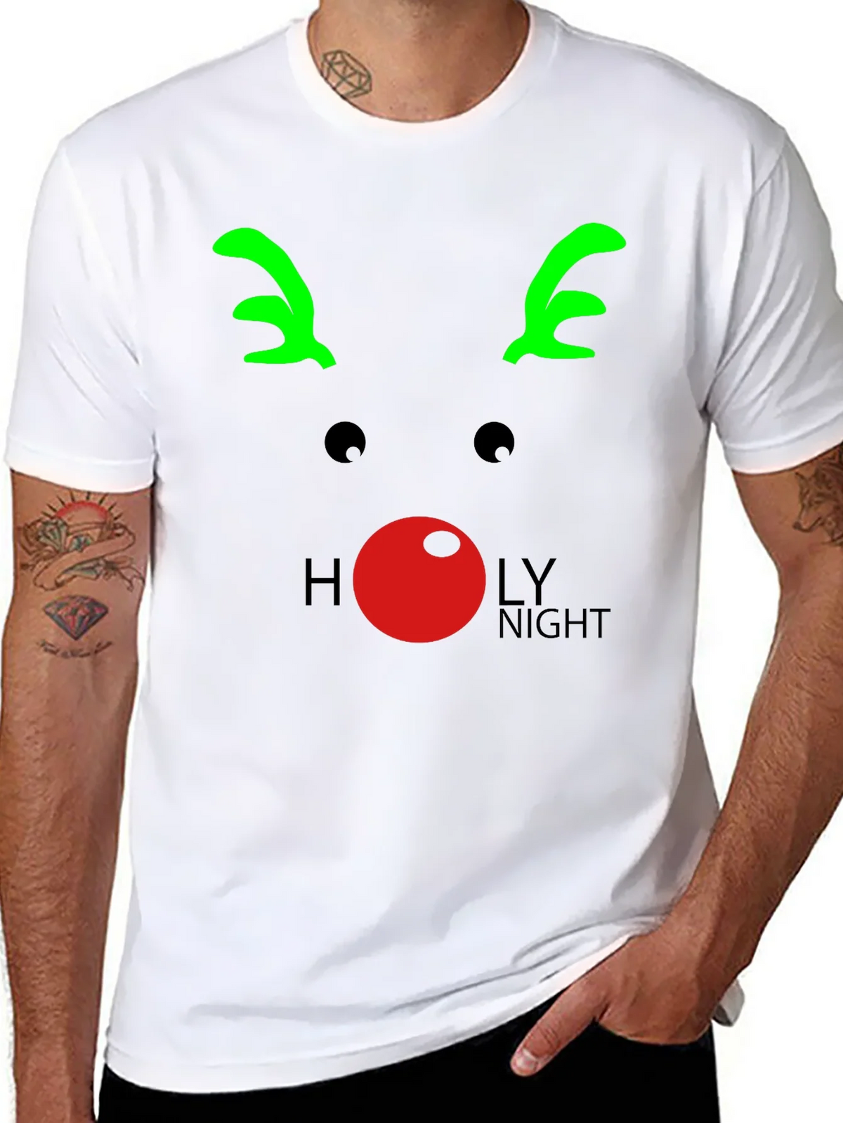 Reindeer Holy Night T-Shirt product image 7