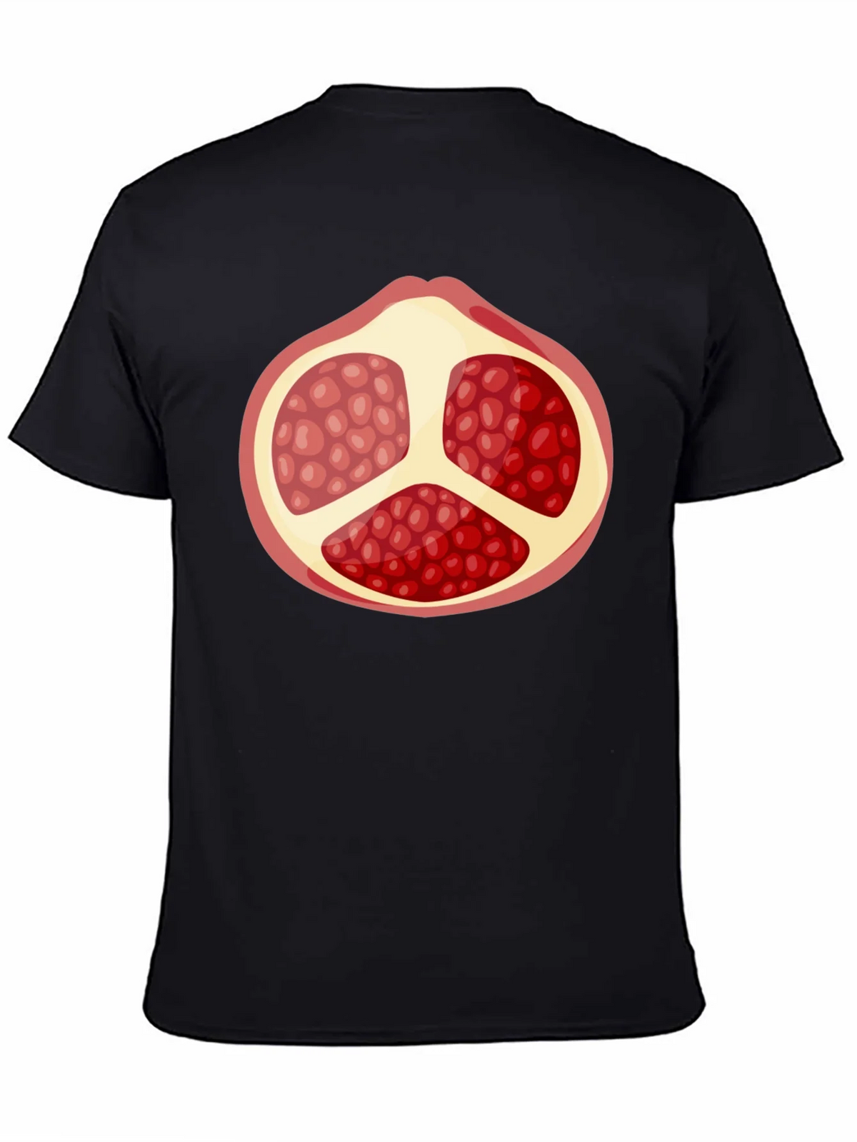 Pomegranate Graphic Black T-Shirt - Fruit Lover Tee product image 3