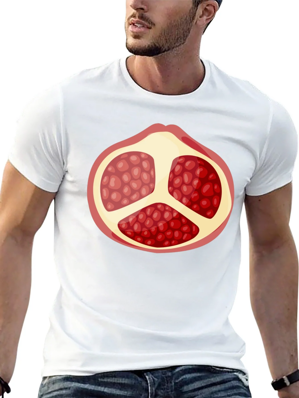 Pomegranate Graphic Black T-Shirt - Fruit Lover Tee product image 9