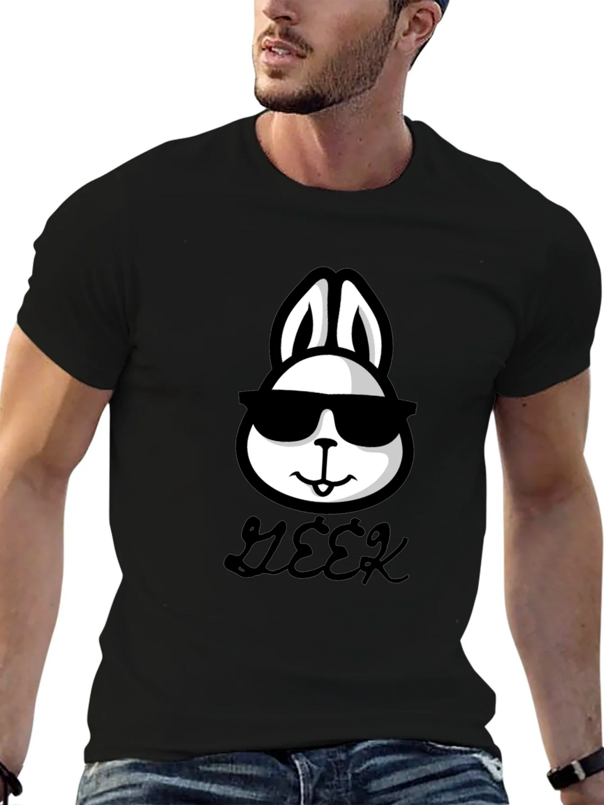 Cool Geek Rabbit T-Shirt - Stylish & Comfortable product image 6