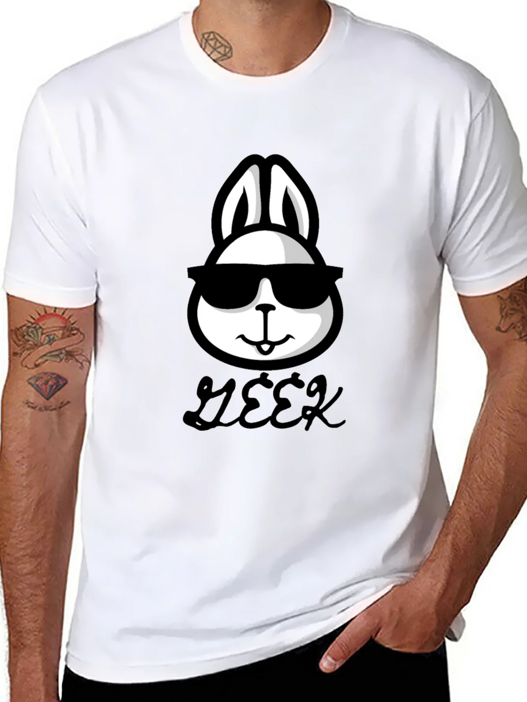 Cool Geek Rabbit T-Shirt - Stylish & Comfortable product image 7
