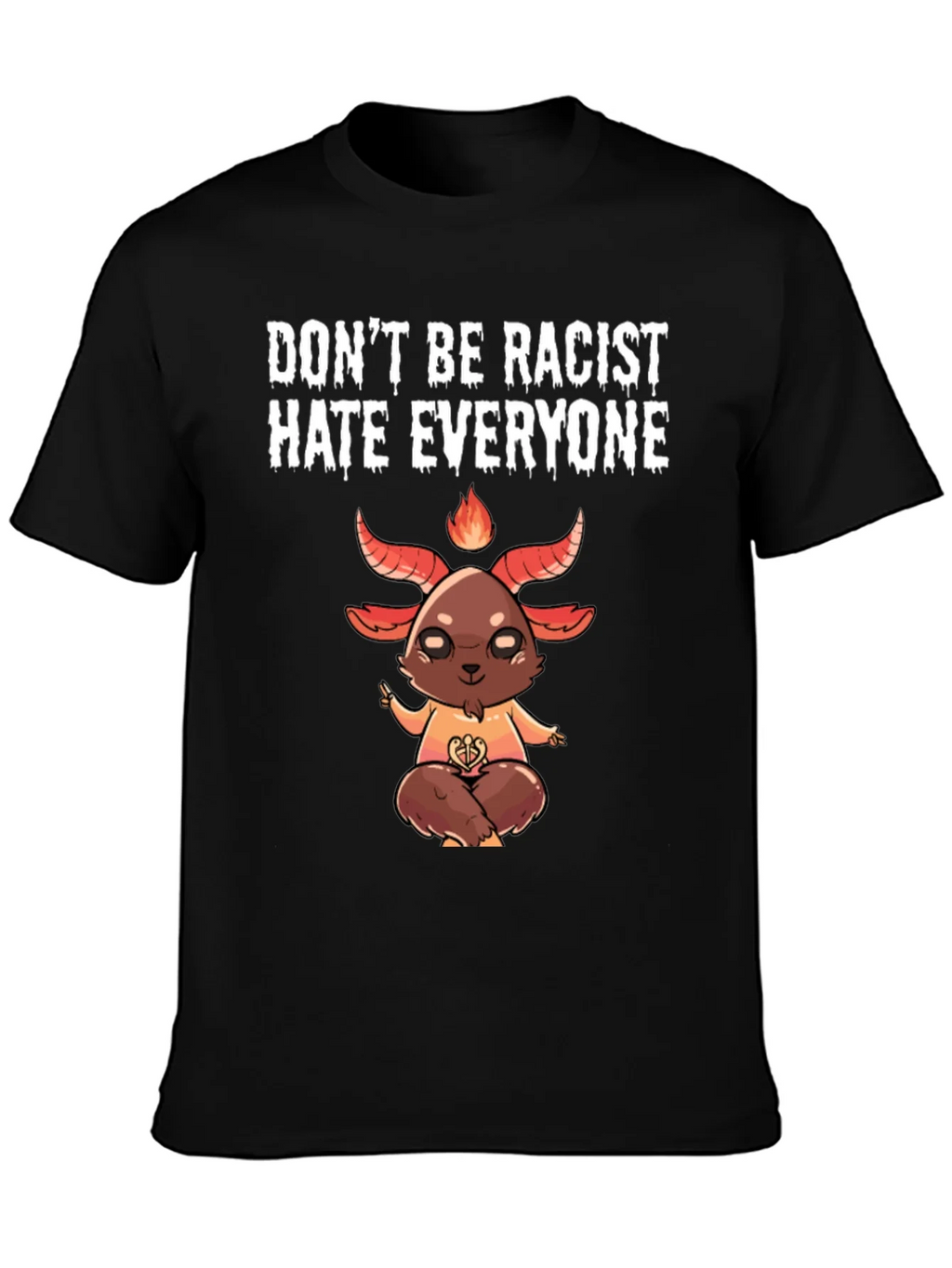 Dont Be Racist Hate Everyone Graphic Tee product image 3