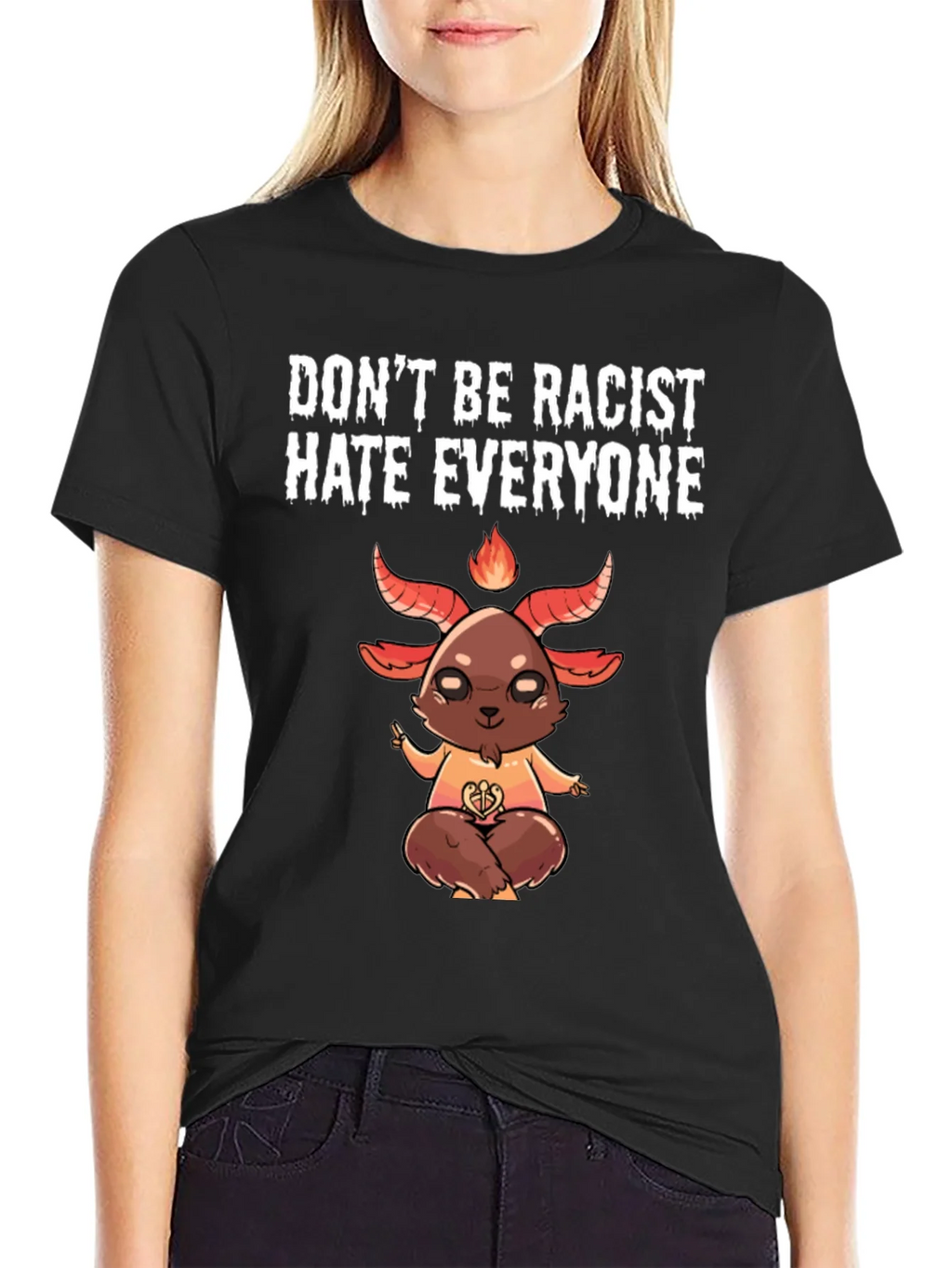 Dont Be Racist Hate Everyone Graphic Tee product image 2