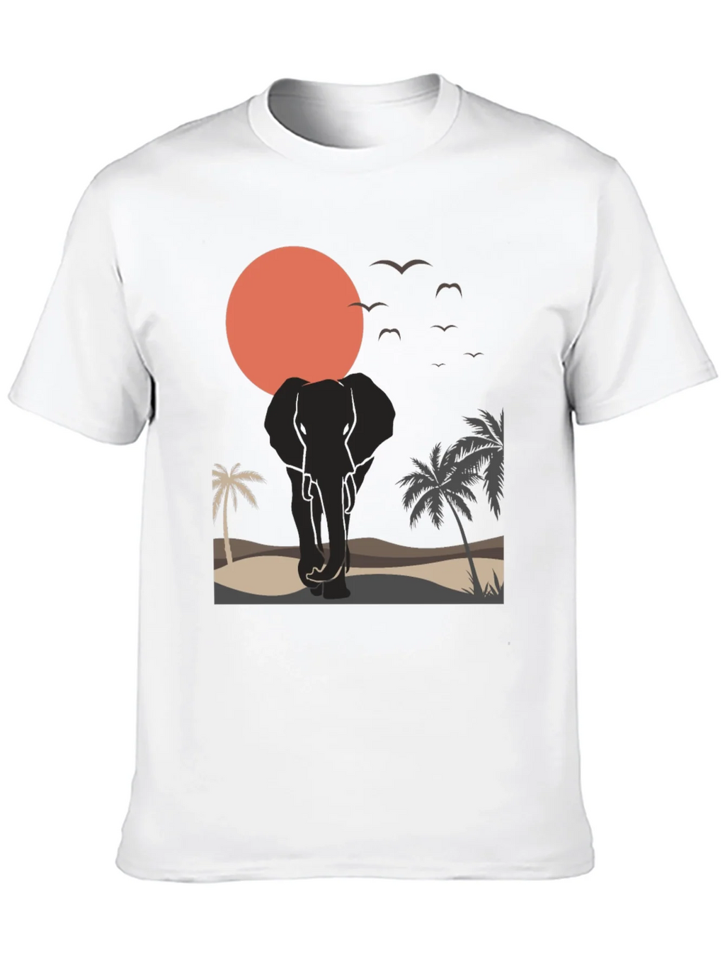 Elephant Sunset Graphic Tee - Wildlife T-Shirt product image 9