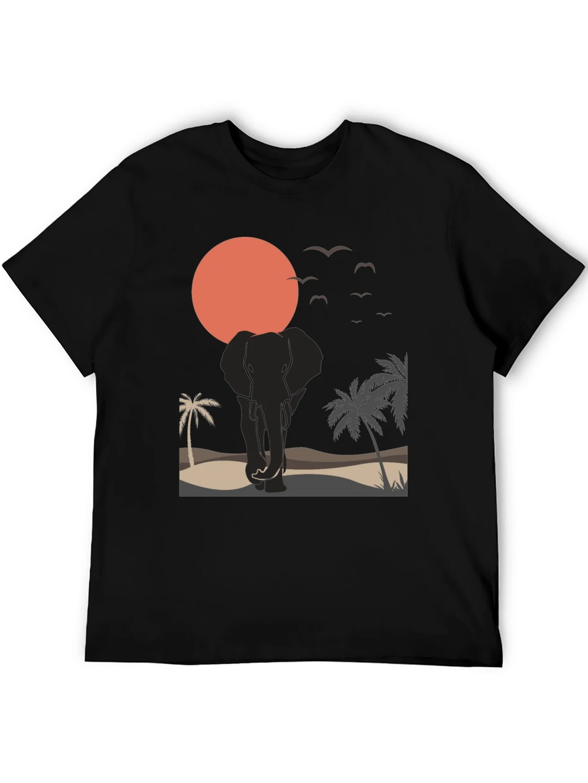 Elephant Sunset Graphic Tee - Wildlife T-Shirt product image 5