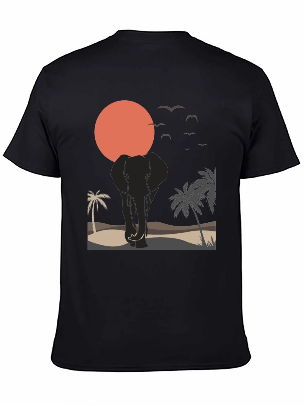 Elephant Sunset Graphic Tee - Wildlife T-Shirt product image 4