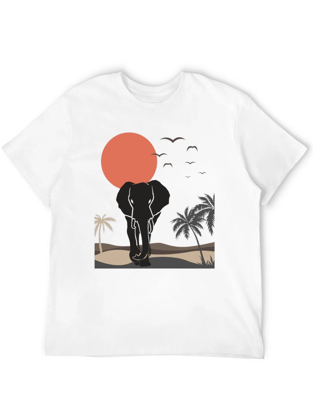 Elephant Sunset Graphic Tee - Wildlife T-Shirt product image 11