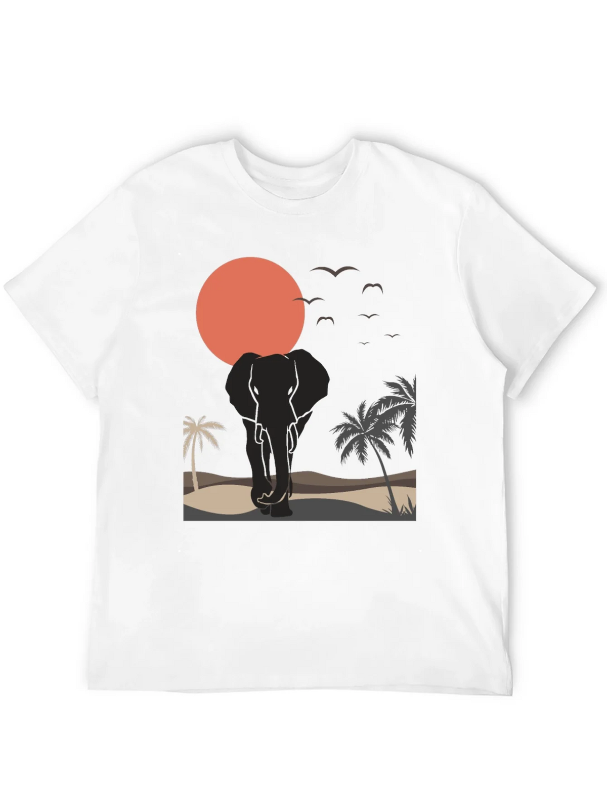 Elephant Sunset Graphic Tee - Wildlife T-Shirt product image 11