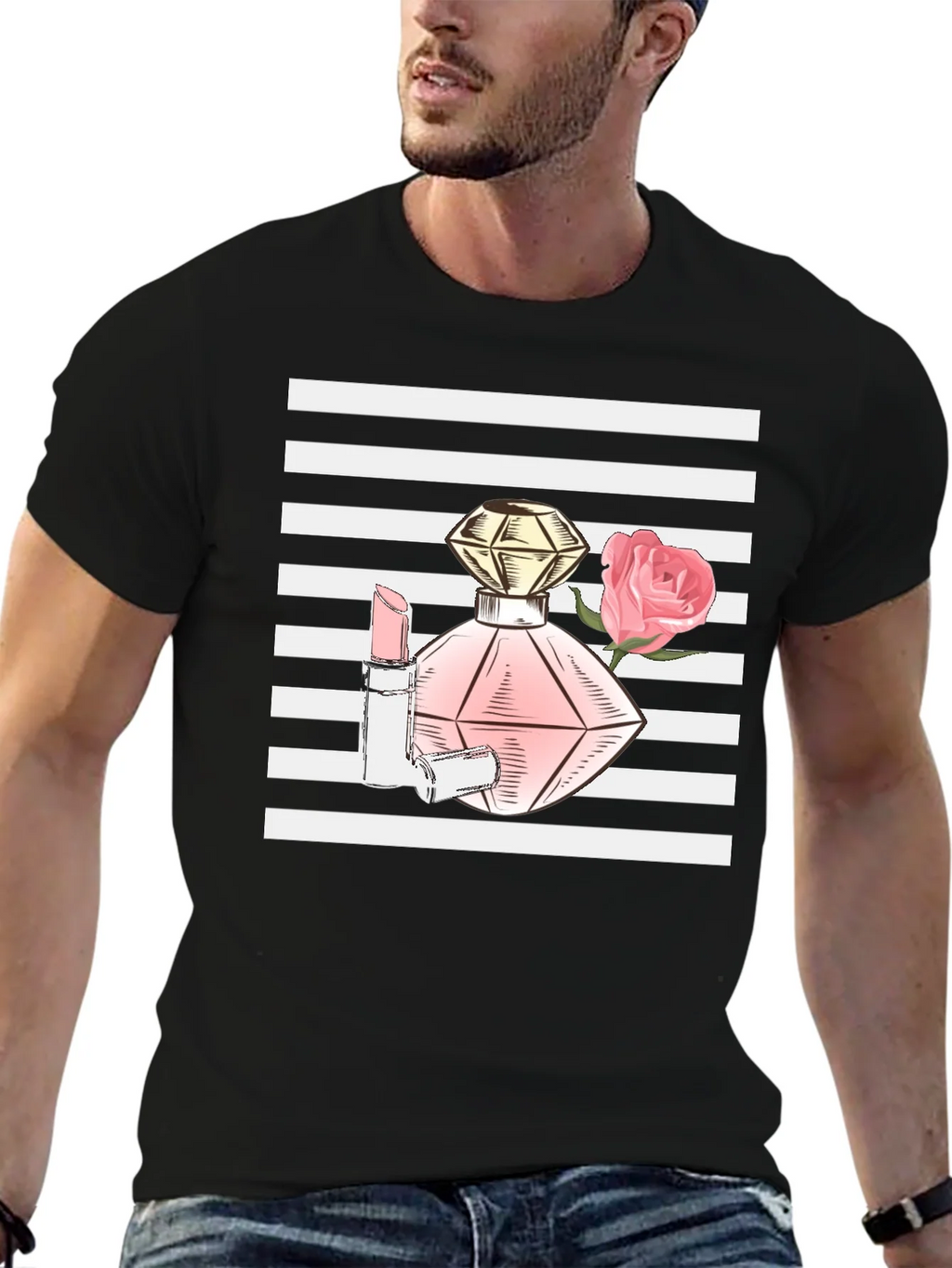 Stylish Black T-Shirt with Fashion Print product image 5