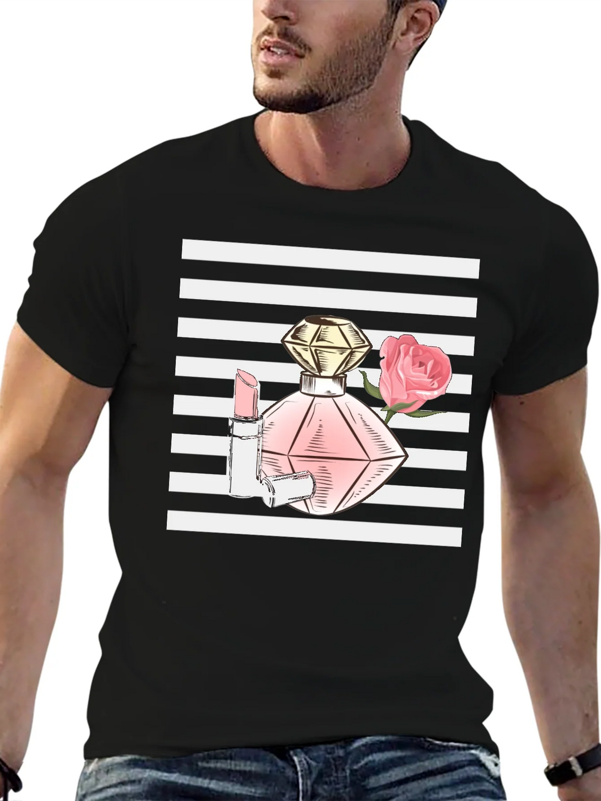 Stylish Black T-Shirt with Fashion Print product image 5