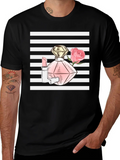 Stylish Black T-Shirt with Fashion Print product image 1