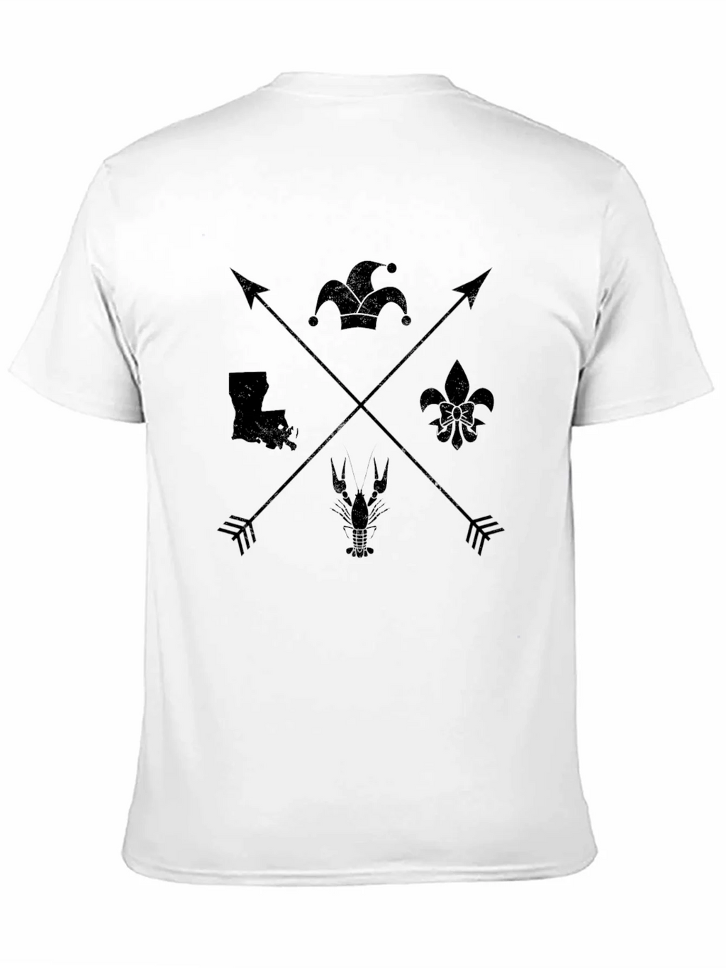 Louisiana Pride Graphic Tee - Mens Black T-Shirt
