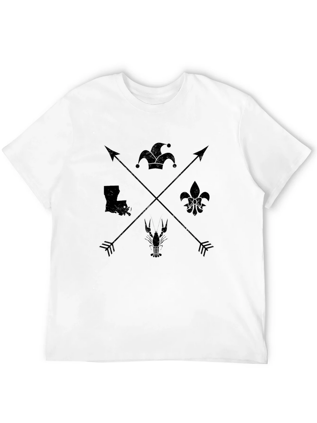 Louisiana Pride Graphic Tee - Mens Black T-Shirt