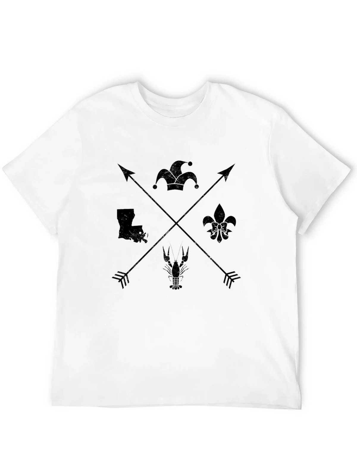 Louisiana Pride Graphic Tee - Mens Black T-Shirt