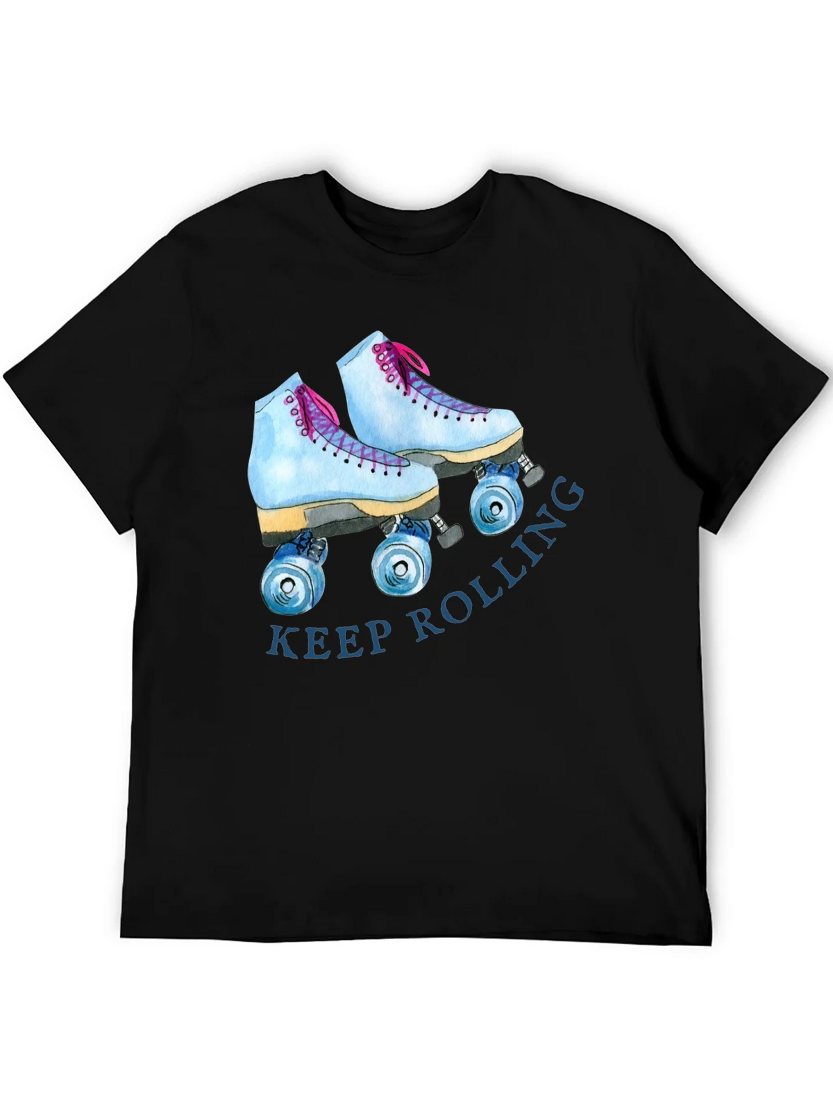 Keep Rolling Roller Skate Graphic Tee - Retro Style T-Shirt product image 5