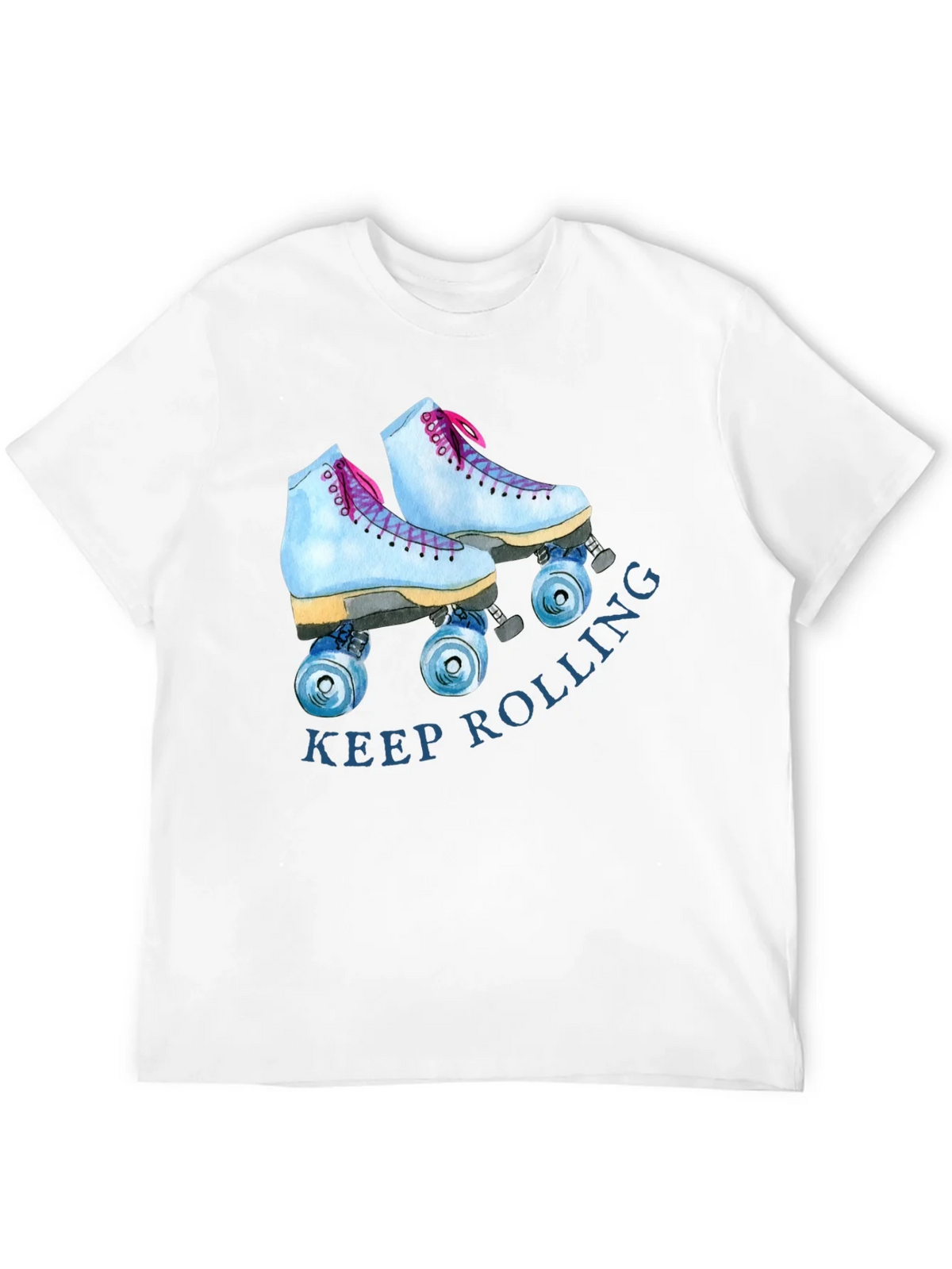 Keep Rolling Roller Skate Graphic Tee - Retro Style T-Shirt product image 11