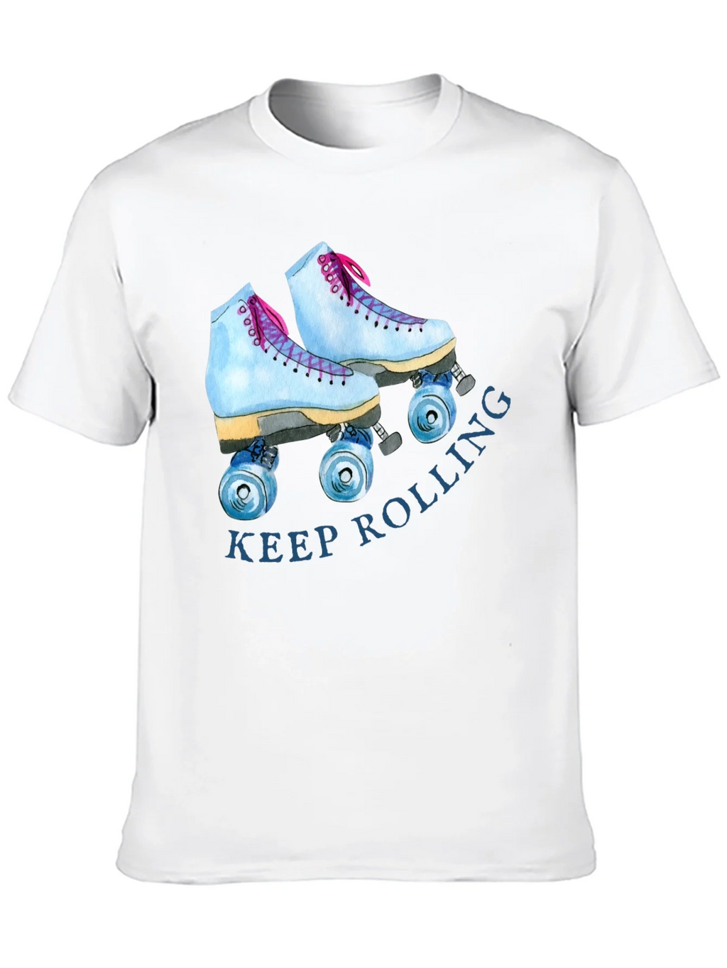 Keep Rolling Roller Skate Graphic Tee - Retro Style T-Shirt product image 9