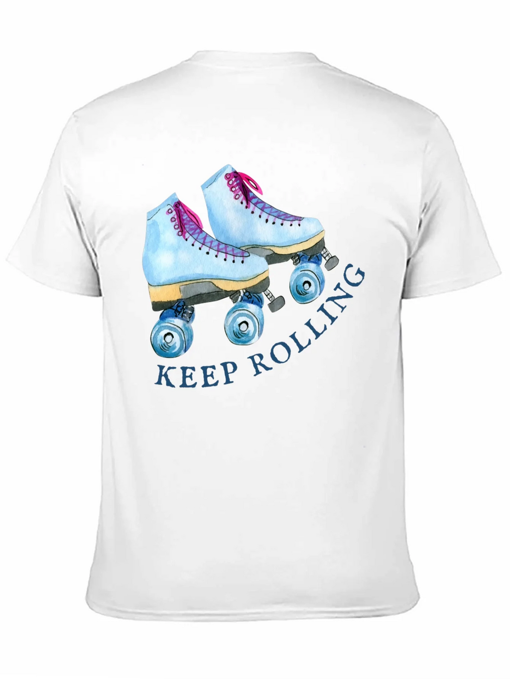 Keep Rolling Roller Skate Graphic Tee - Retro Style T-Shirt product image 10