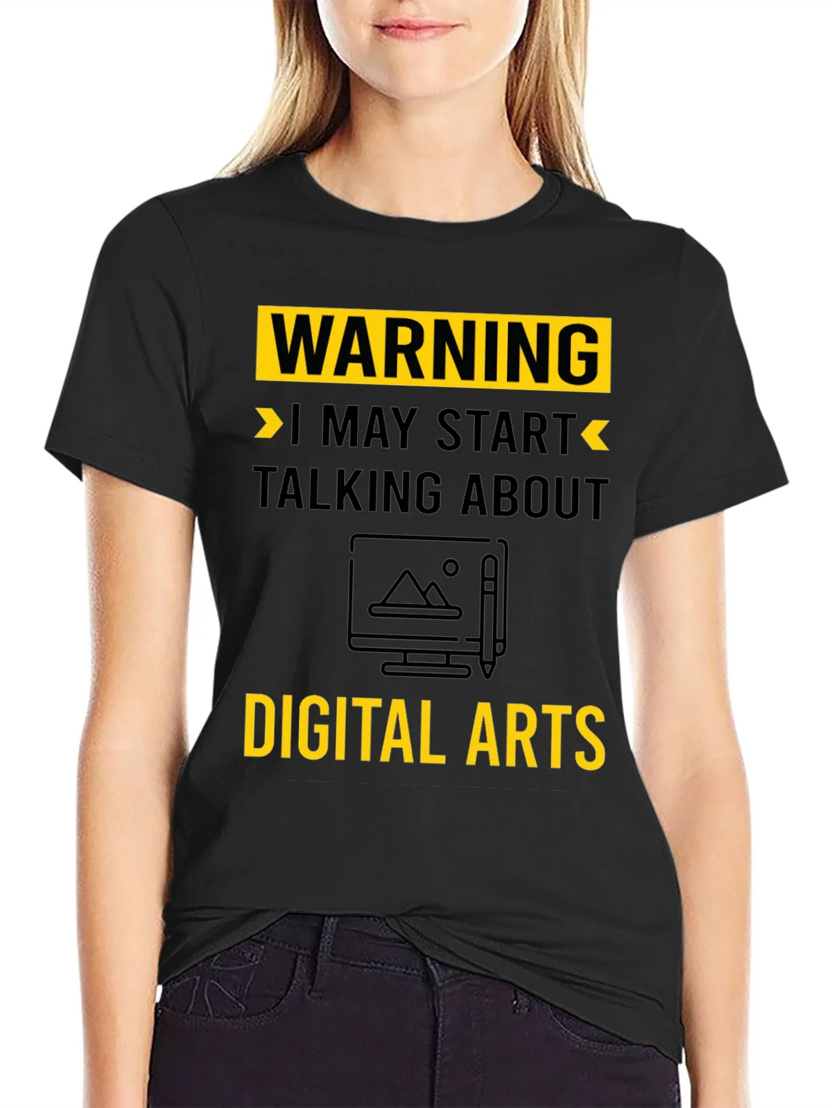 Warning May Start Talking About Digital Arts T-Shirt product image 2