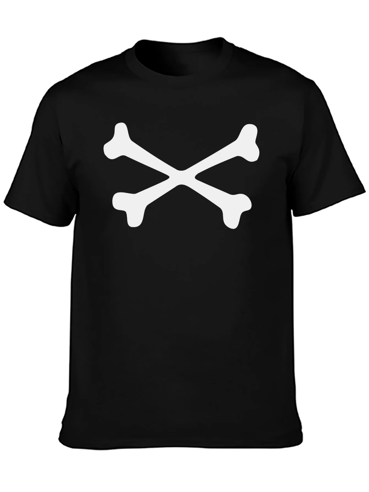 Crossbones Graphic Tee - Bold Black Cotton T-Shirt product image 3
