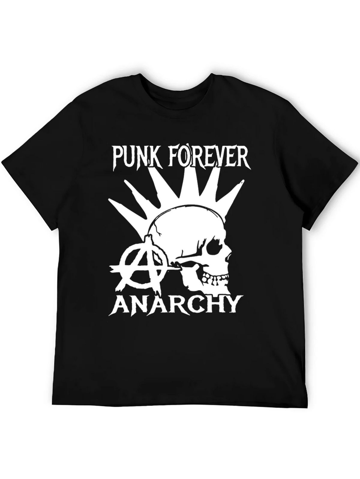 Punk Forever Anarchy Skull Graphic Tee product image 3