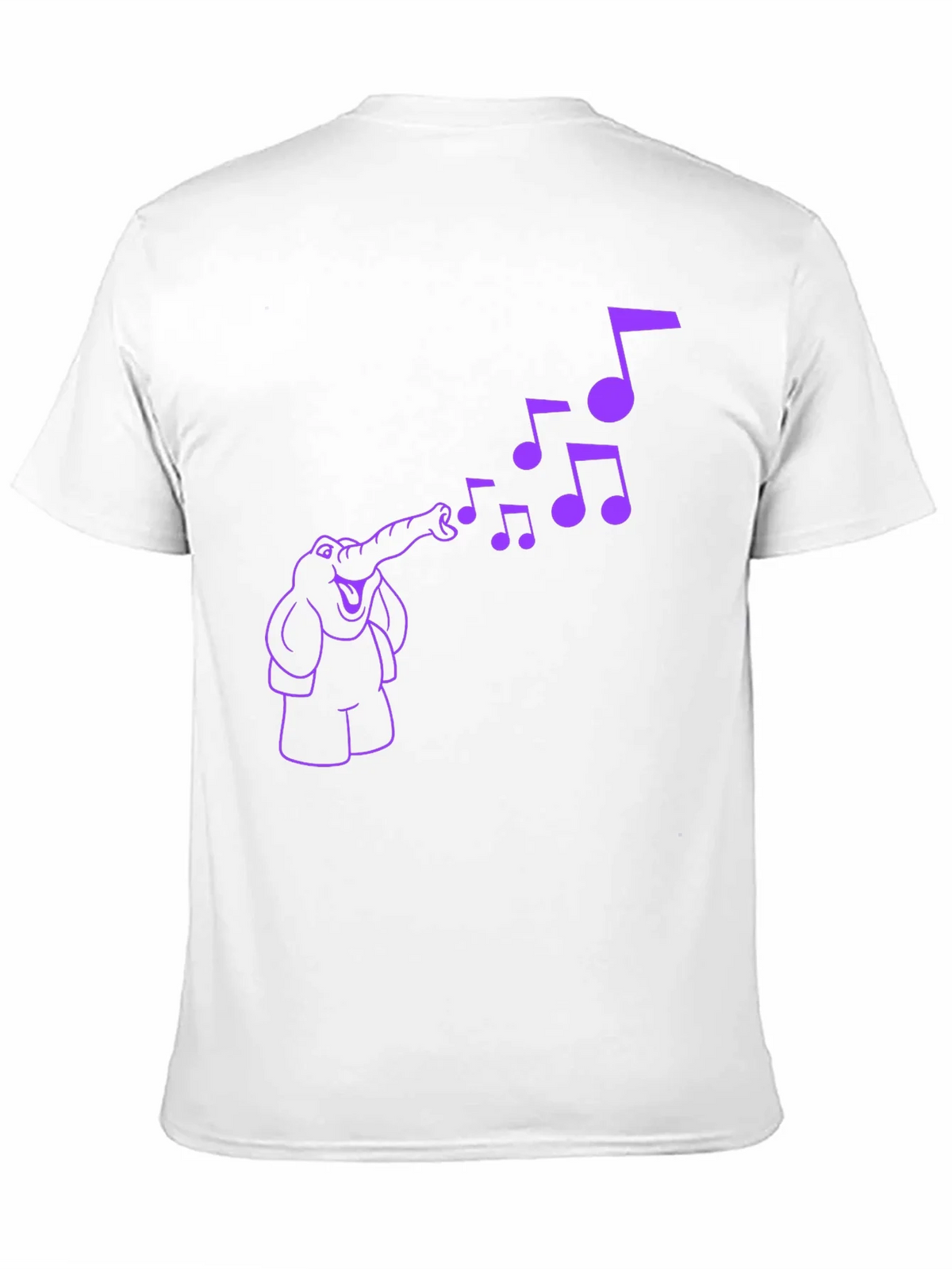 Musical Elephant Graphic Tee - Black Cotton T-Shirt product image 8