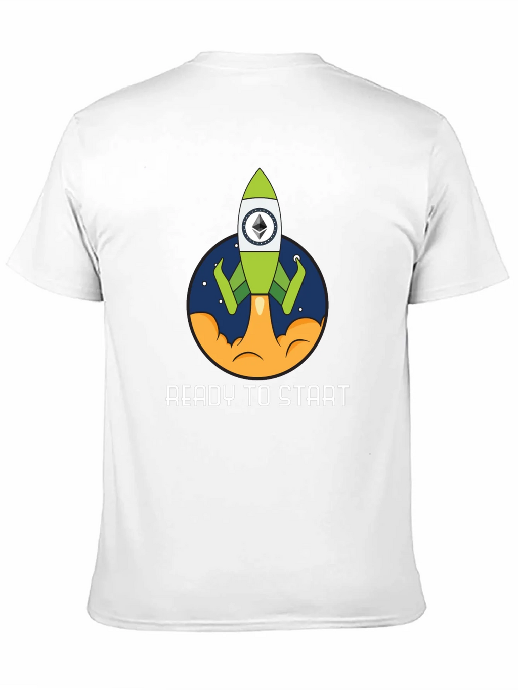 Ethereum Rocket Black T-Shirt - Ready to Start! product image 10