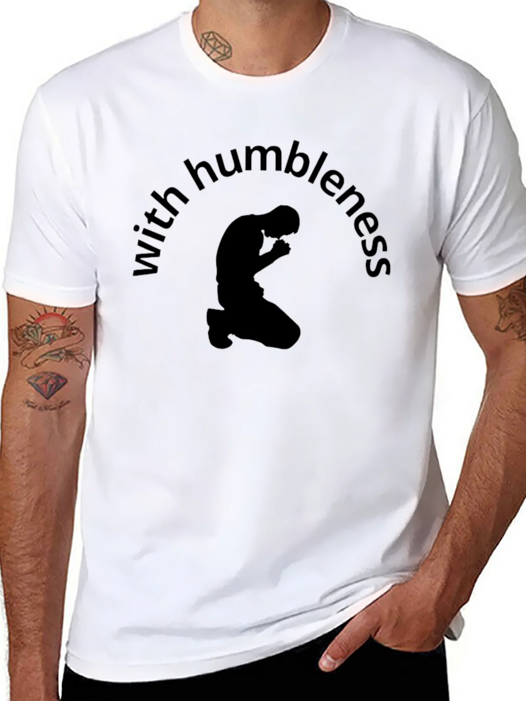 Humbleness Graphic Tee - Mens Black T-Shirt product image 7