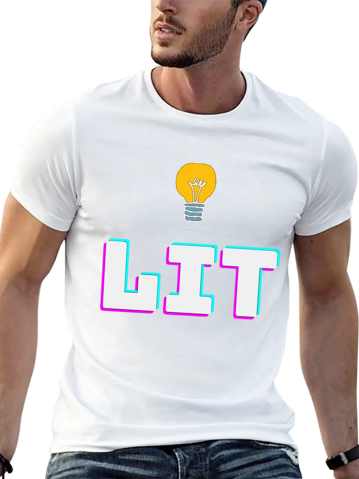 Lit Graphic T-Shirt - Trendy Casual Tee product image 12
