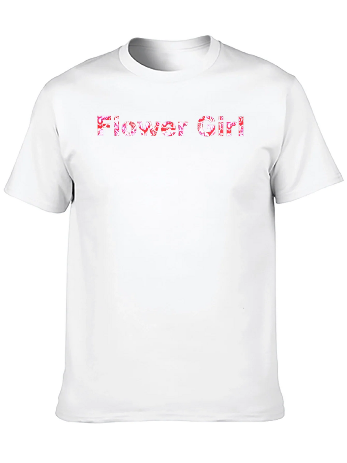 Flower Girl Floral Graphic Black T-Shirt product image 9