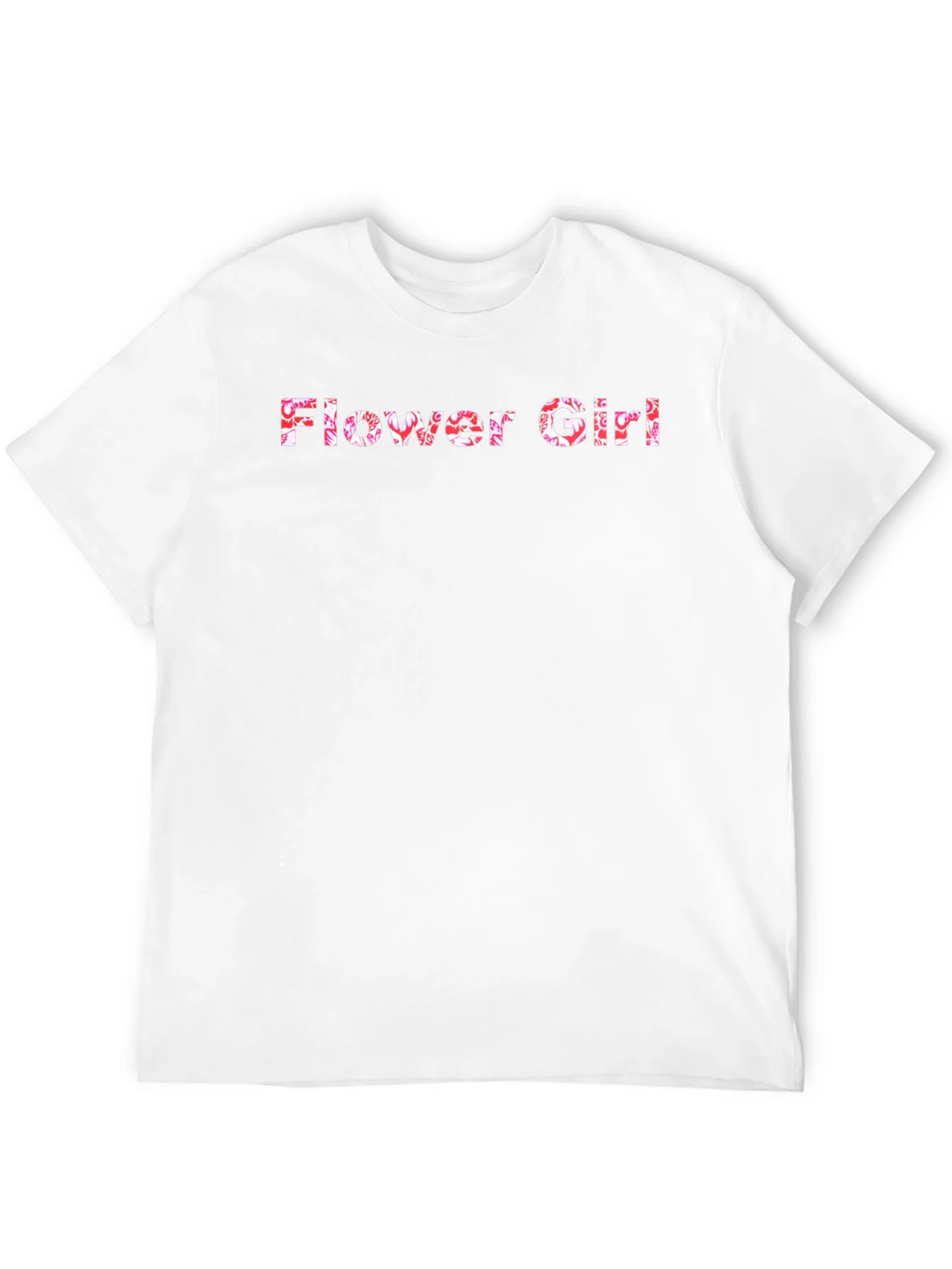 Flower Girl Floral Graphic Black T-Shirt product image 11