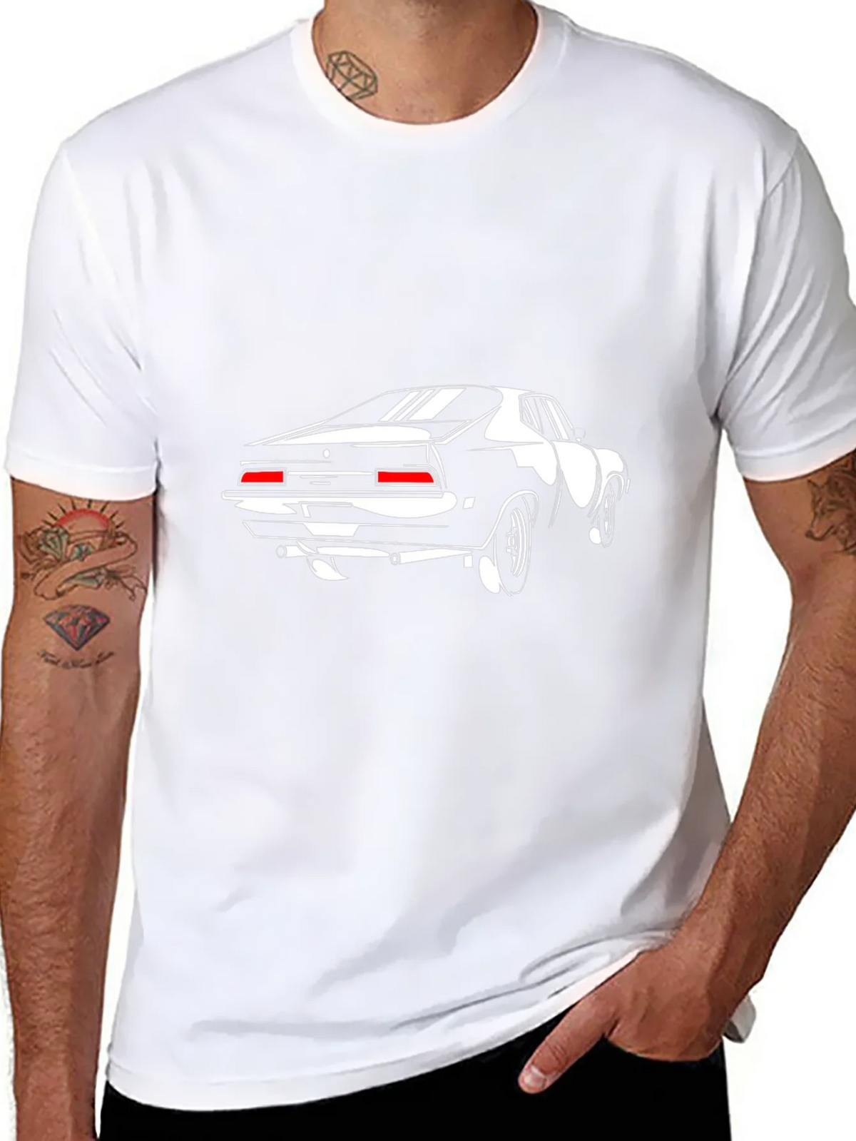 Classic Car Graphic Tee - Black product image 7