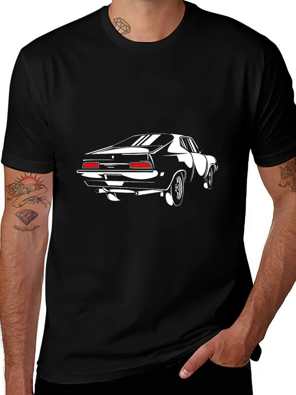 Classic Car Graphic Tee - Black product image 1
