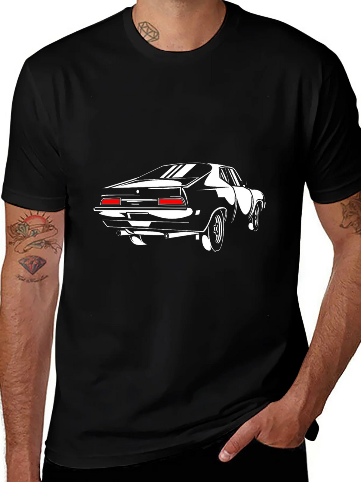 Classic Car Graphic Tee - Black product image 1