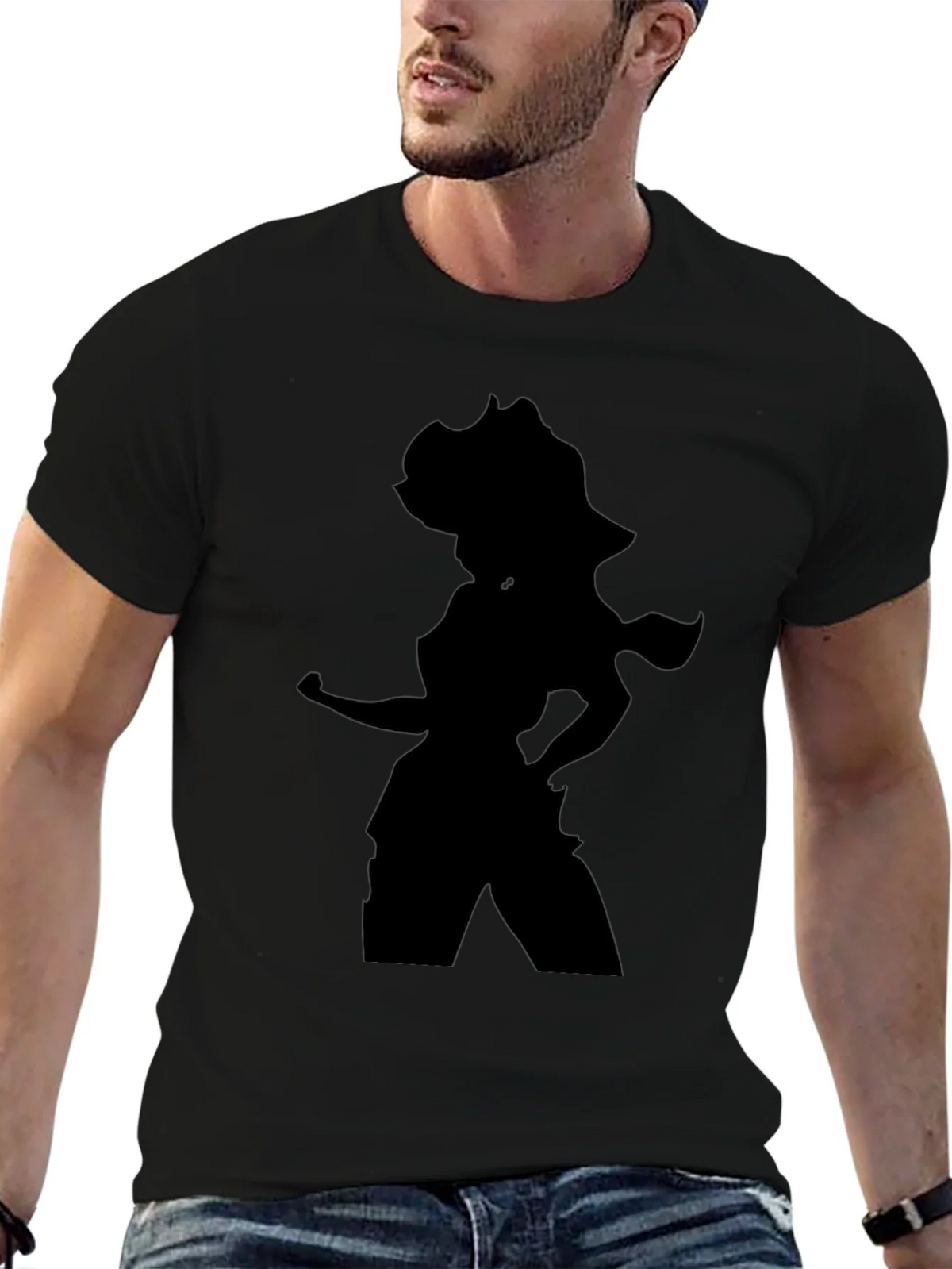 Silhouette Graphic T-Shirt - Black product image 6