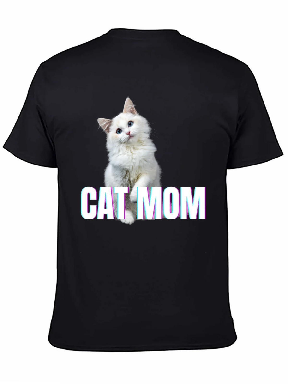 Cat Mom Graphic Tee - Soft Cotton Blend product image 4