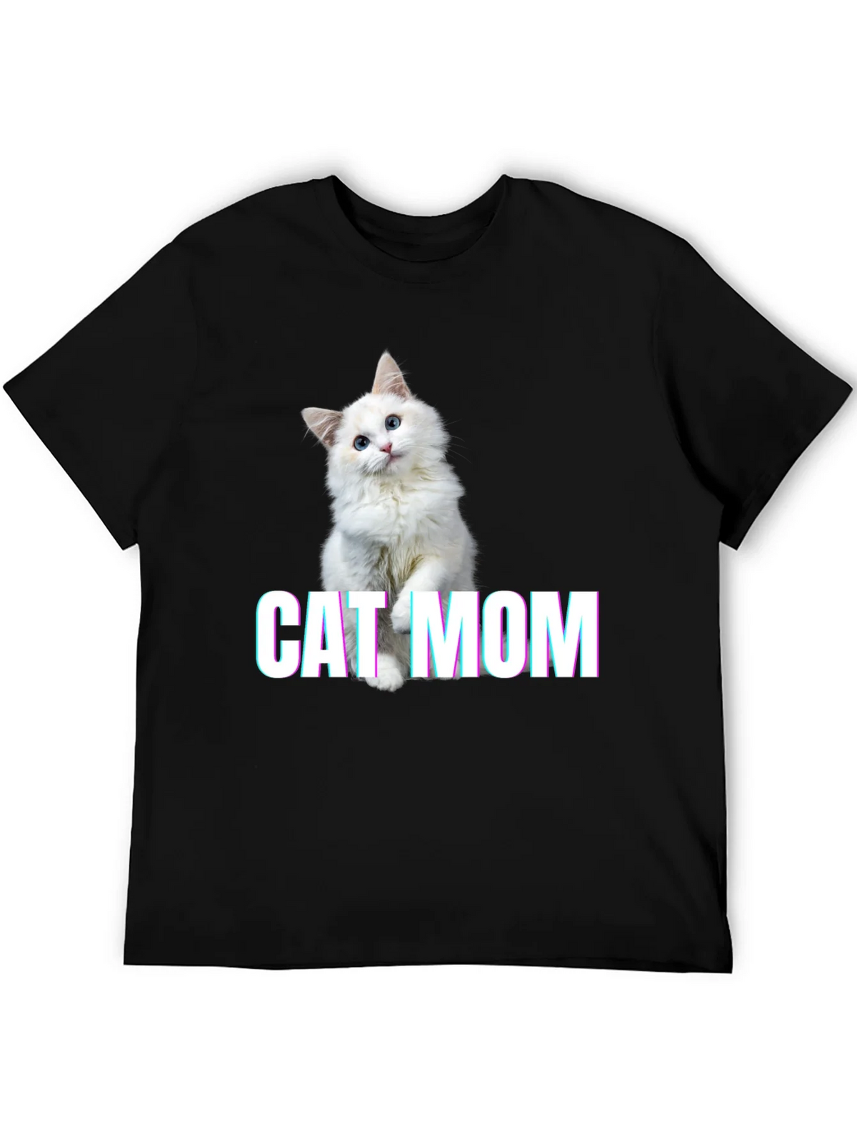 Cat Mom Graphic Tee - Soft Cotton Blend product image 5