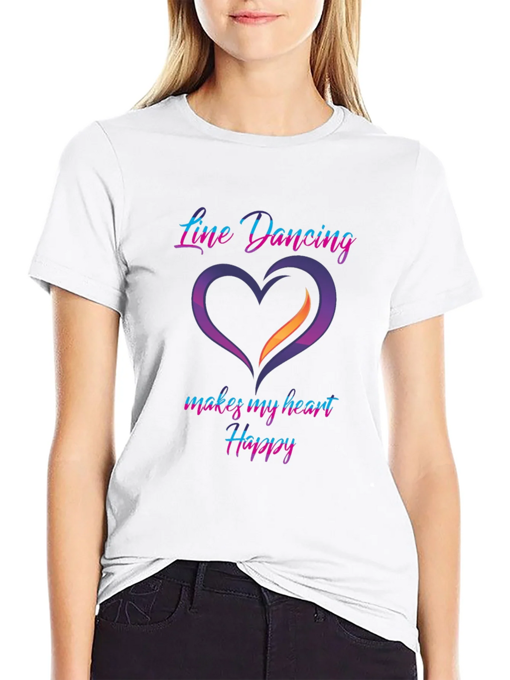 Line Dancing Heart T-Shirt product image 6