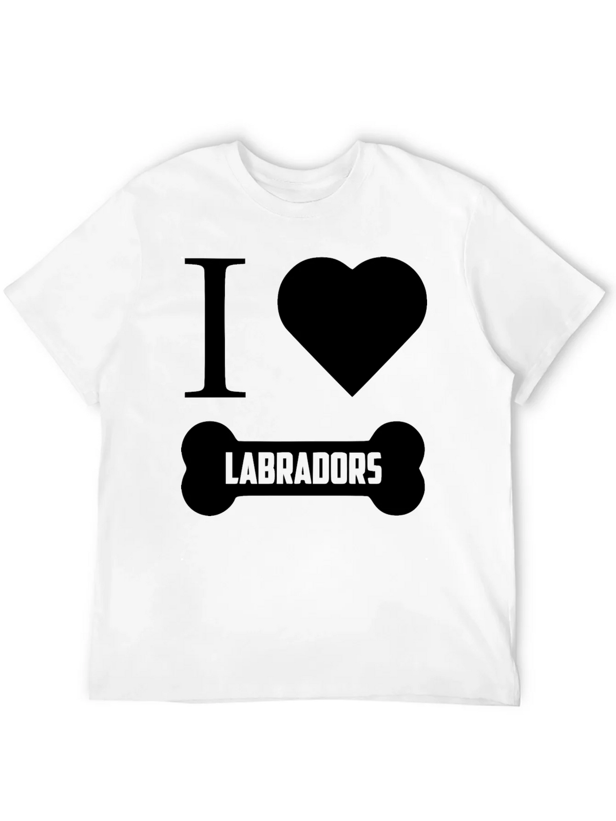 I Love Labradors Dog Bone T-Shirt product image 10