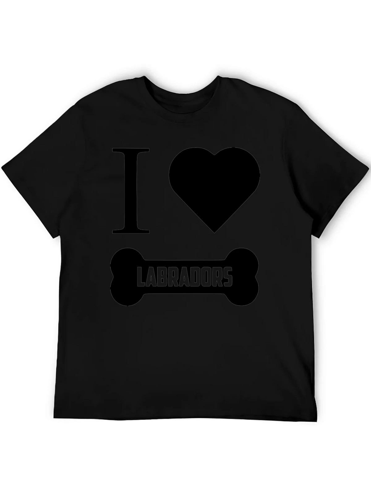 I Love Labradors Dog Bone T-Shirt product image 4
