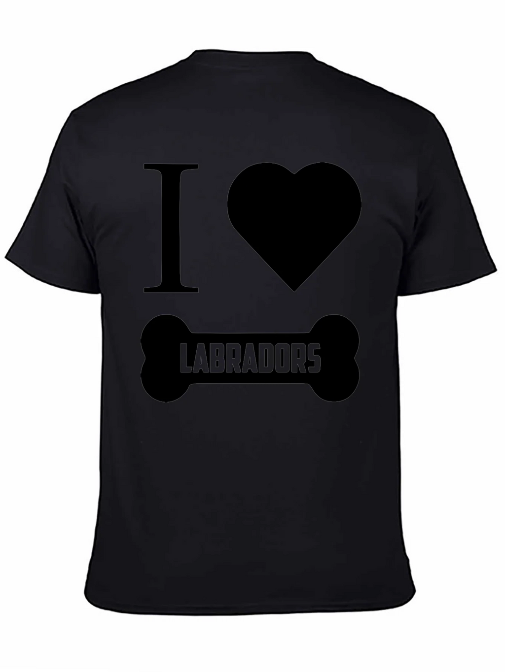 I Love Labradors Dog Bone T-Shirt product image 3