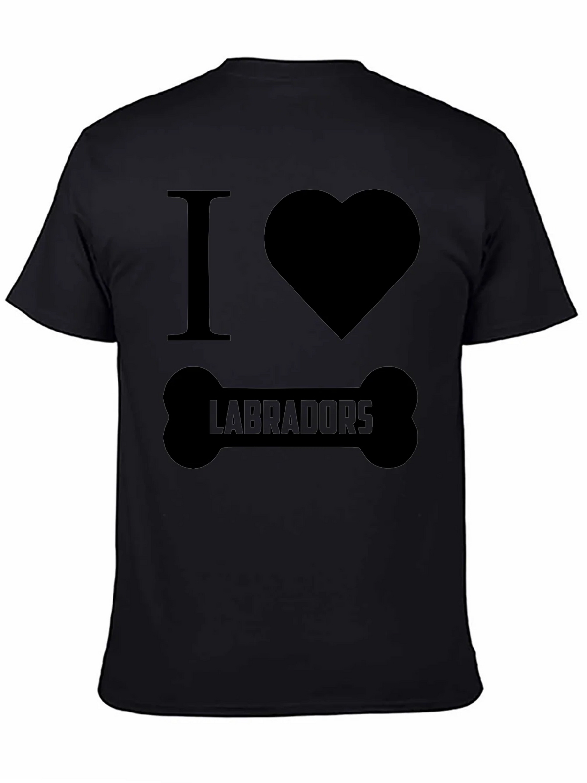 I Love Labradors Dog Bone T-Shirt product image 3