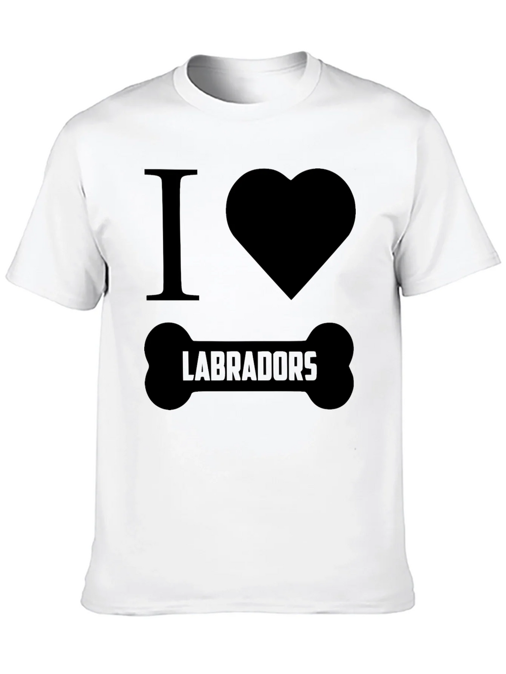 I Love Labradors Dog Bone T-Shirt product image 8
