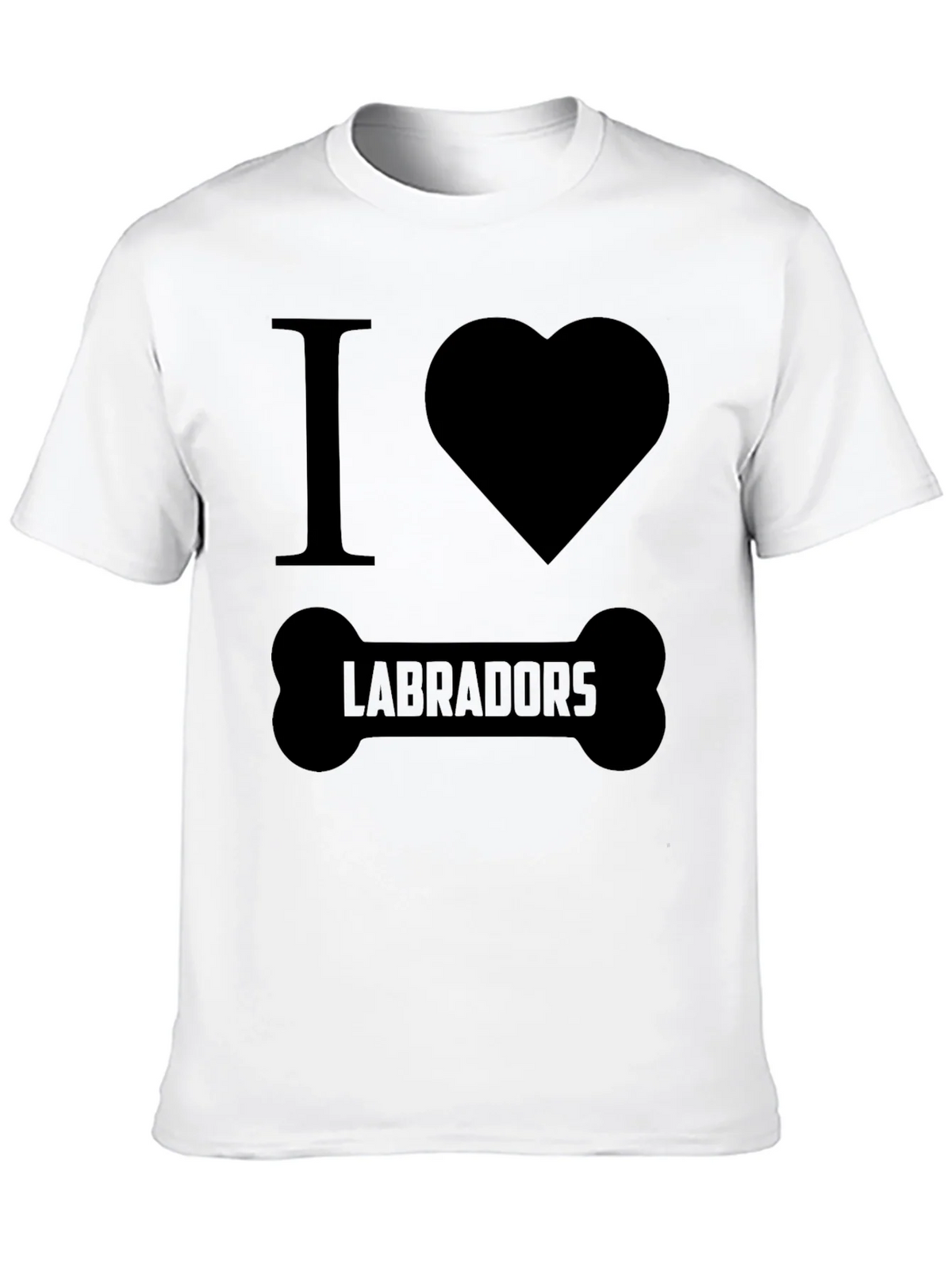 I Love Labradors Dog Bone T-Shirt product image 8