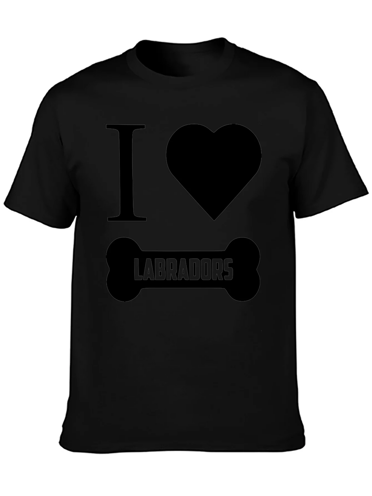 I Love Labradors Dog Bone T-Shirt product image 2